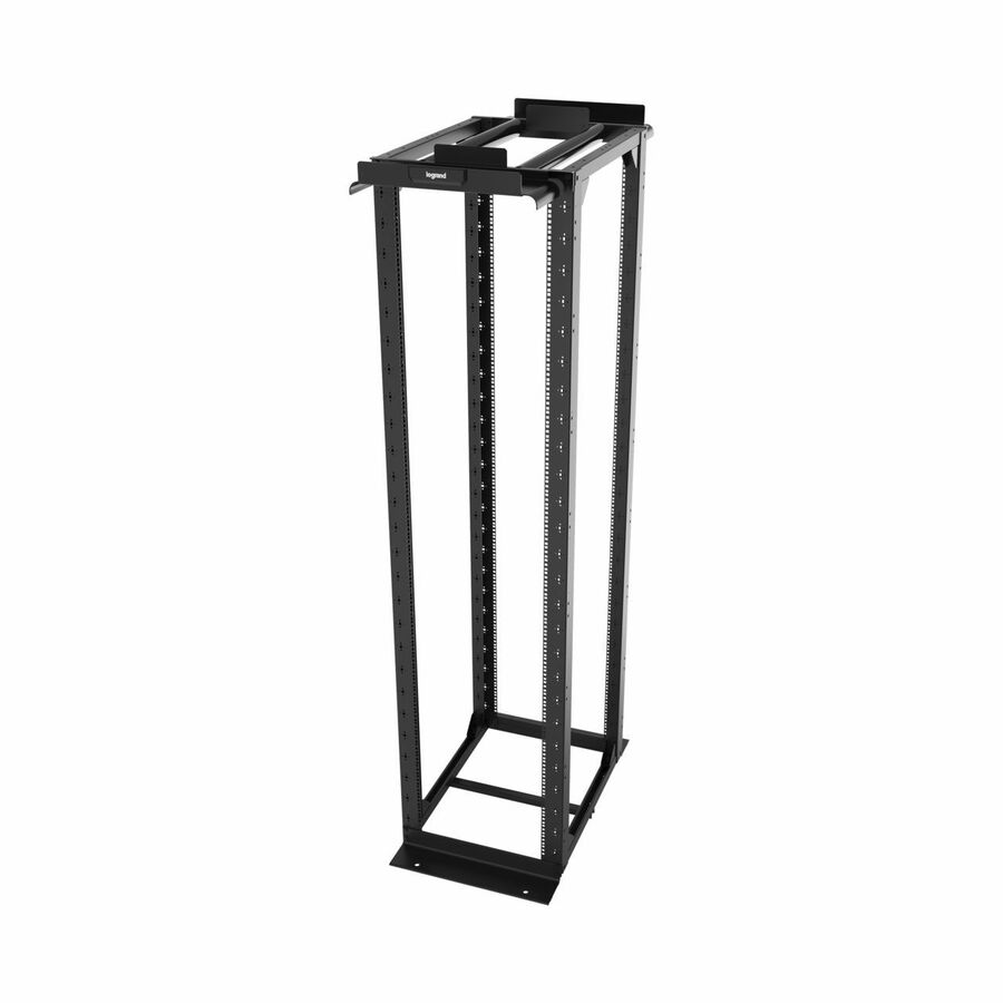 Ortronics MM20 Rack, 8ft X 30" Adjustable 4 Post, Black