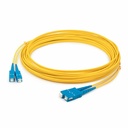AddOn 3m SC to SC Yellow OS2 Duplex LSZH SMF Fiber Patch Cable