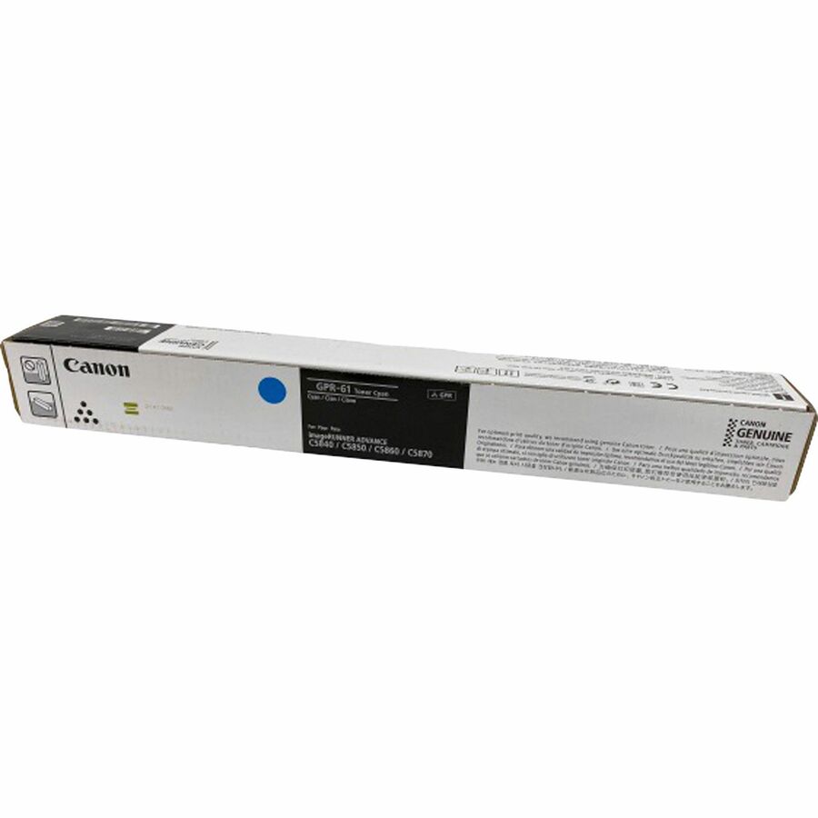 Canon GPR-61 Original Laser Toner Cartridge - Cyan - 1 Each