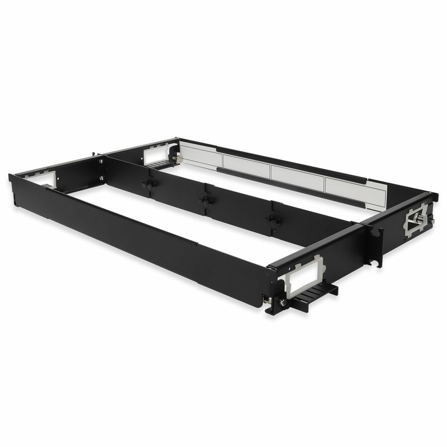 AddOn HDM Series 1RU Open Rackmount Panel modular fiber chassis supporting up to four HDM Cassettes or Adapter Plates