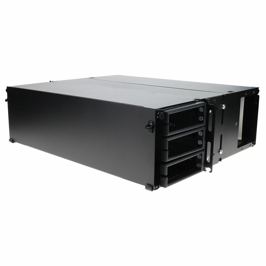 AddOn HDM Enclosed Series 3RU Rackmount Panel modular fiber chassis supporting up to twelve HDM Cassettes or Adapter Plates