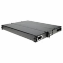 AddOn HDM Enclosed Series 1RU Rackmount Panel modular fiber chassis supporting up to four HDM Cassettes or Adapter Plates