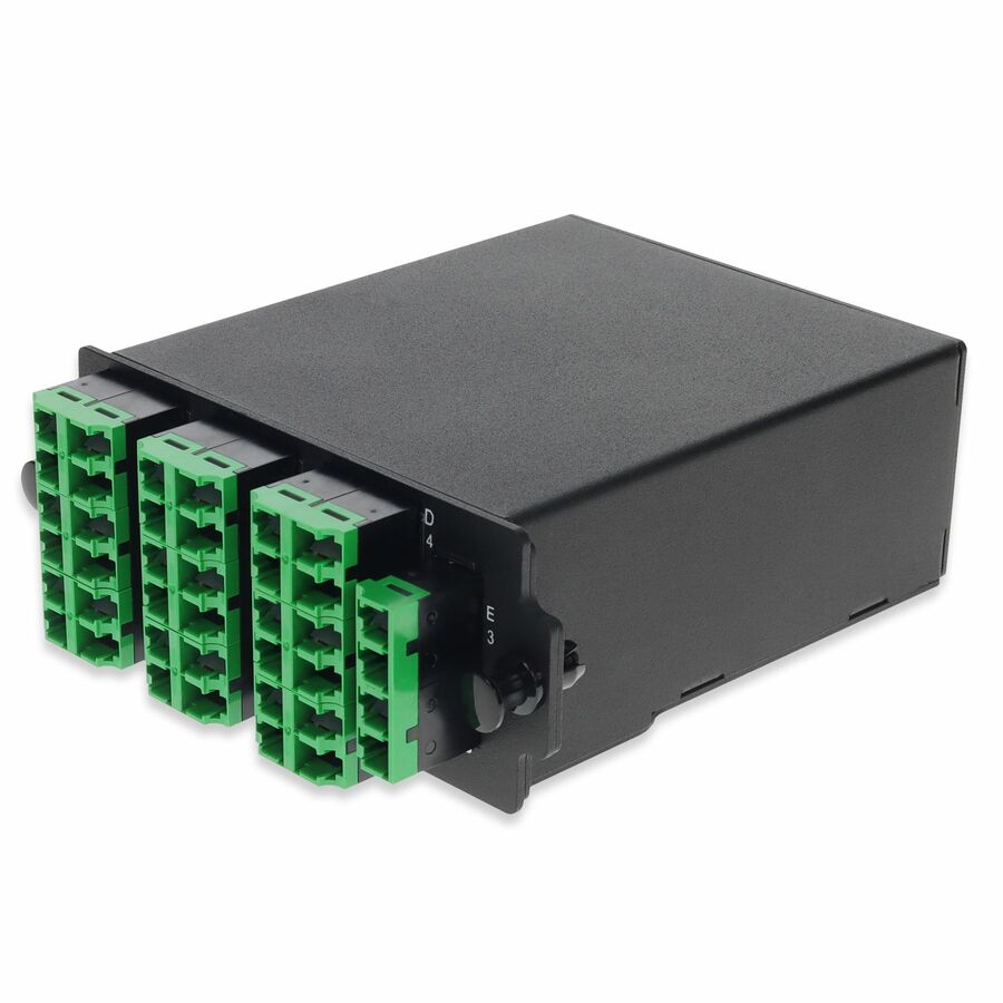 AddOn HDM Breakout Cassette 5x MPO-8 to 40x LC/APC delivers high-density base-8 MPO to LC/APC breakout connectivity within HDM rackmount systems