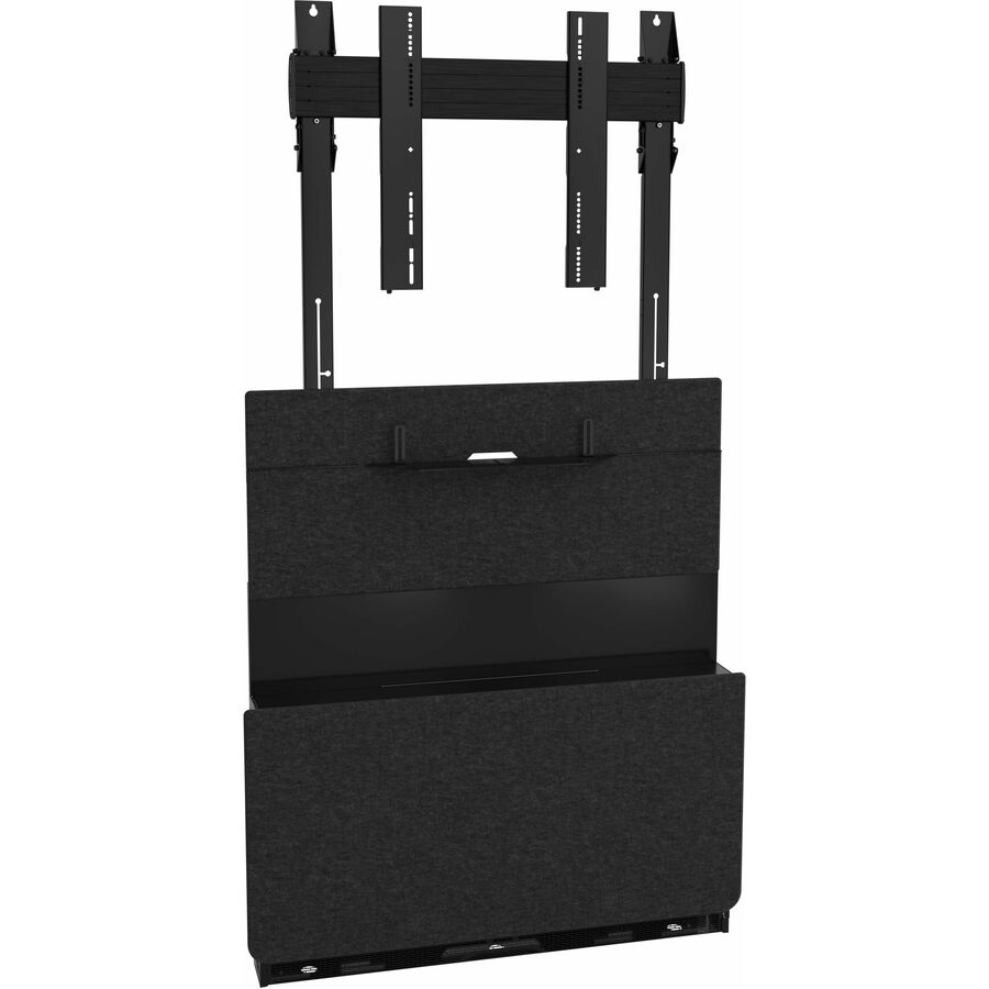 Chief Tempo Floor Support for Display Screen, Flat Panel Display, TV - Black Powder Coat, Charcoal Gray - Landscape - TAA Compliant