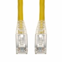 AddOn 6ft Yellow CAT 6A Shielded PVC Ethernet Cable Snagless Easy Clear Boot TAA RJ-45 M/M