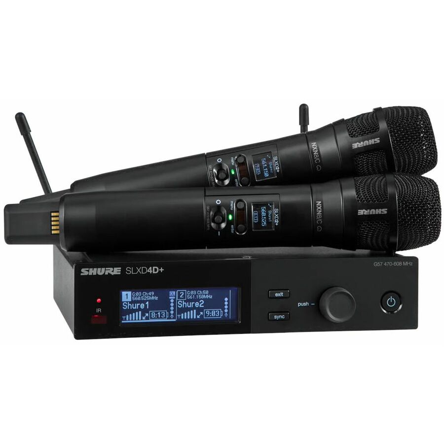 Shure Dual Wireless System with Nexadyne 8/C Handheld Transmitters