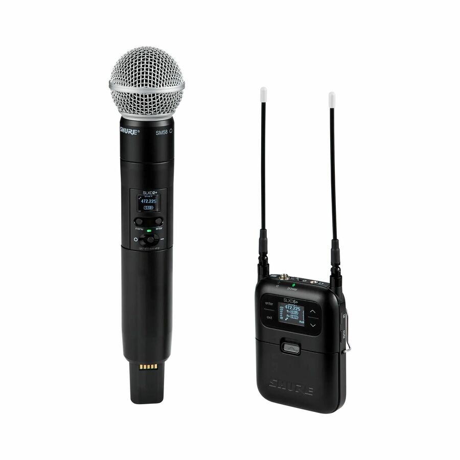 Shure Portable Digital Wireless System with SM58 Cardioid Dynamic Microphone