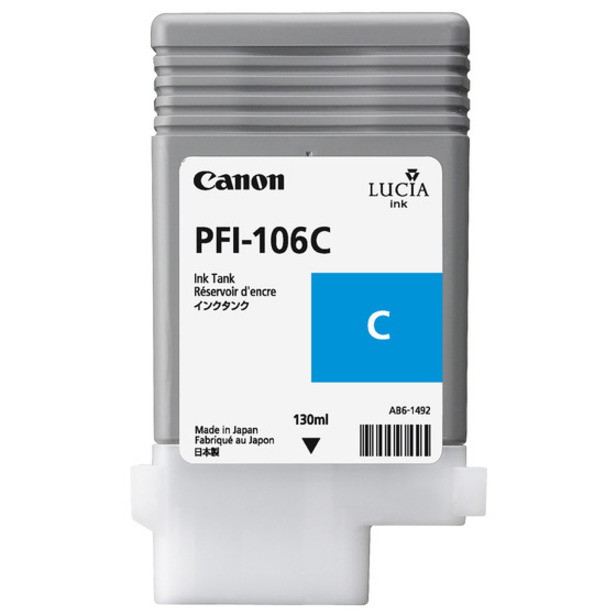 Canon PFI-106C Original Inkjet Ink Cartridge - Cyan Pack