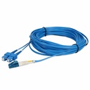 AddOn 15m SC to LC Blue OS2 Duplex OFNR (Riser-Rated) TAA SMF Fiber Patch Cable