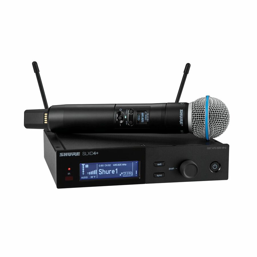 Shure Digital Wireless Handheld System with Beta 58A Supercardioid Dynamic Microphone