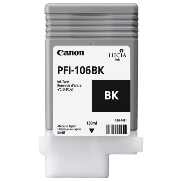 Canon PFI-106BK Original Inkjet Ink Cartridge - Black Pack