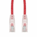 AddOn 6in Red CAT 6 PVC Ethernet Cable Snagless Easy Clear Boot TAA RJ-45 M/M