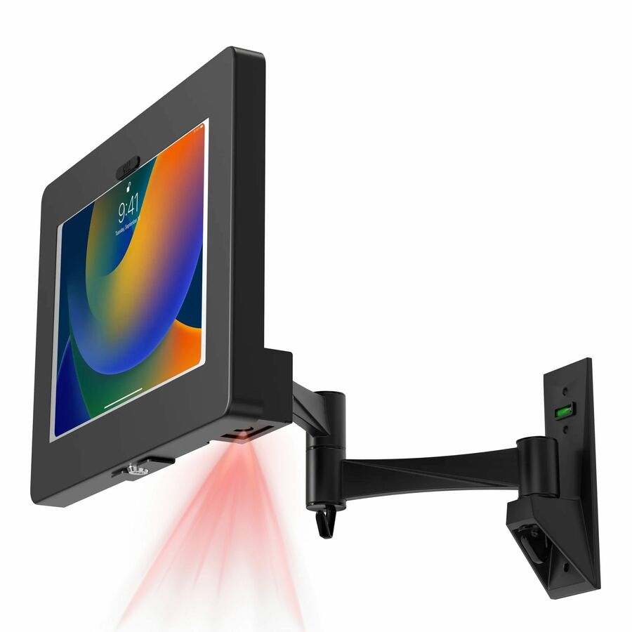 CTA Digital Wall Mount for Bar Code Scanner, iPad Air, iPad Pro, iPad Pro 11, Tablet - Black - Landscape/Portrait