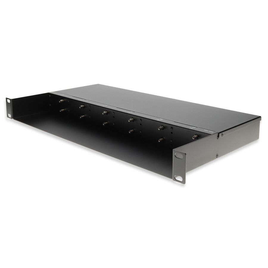 AddOn Industrial Chassis for 1G Media Converter, Rack mountable 1U, 12 slots. Single DC