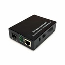 Black Box Gigabit Ethernet (1000-Mbps) PoE+ Media Converter - 10/100/1000-Mbps Copper to 1000-Mbps Fiber