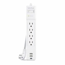 CyberPower P405UC Home Office 4 - Outlet Surge Protector with 1500 J Surge Suppression