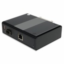 AddOn 10/100/1000Base-TX(RJ-45) to 1x Open SFP Port Managed Industrial Media Converter Switch