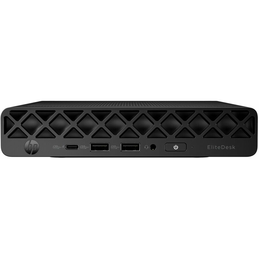 HP EliteDesk 8 G1i Desktop Computer - Intel Core Ultra 5 235T - vPro Technology - 64 GB - 1 TB PCI Express NVMe SSD - Mini PC - Jack Black