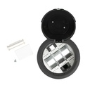 Wiremold 8AT Unwired Evolution Poke Thru Device, Flush Style Cover, Gray