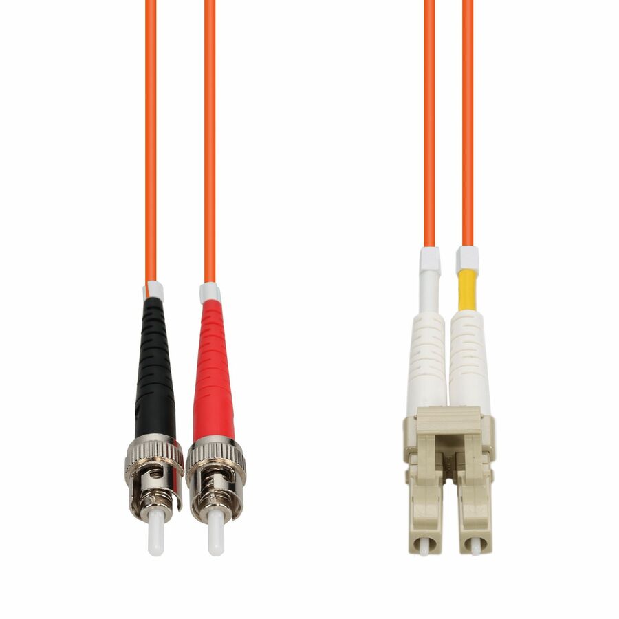 AddOn 2m ST to LC Orange OM4 Duplex OFNR (Riser-Rated) TAA Fiber Patch Cable