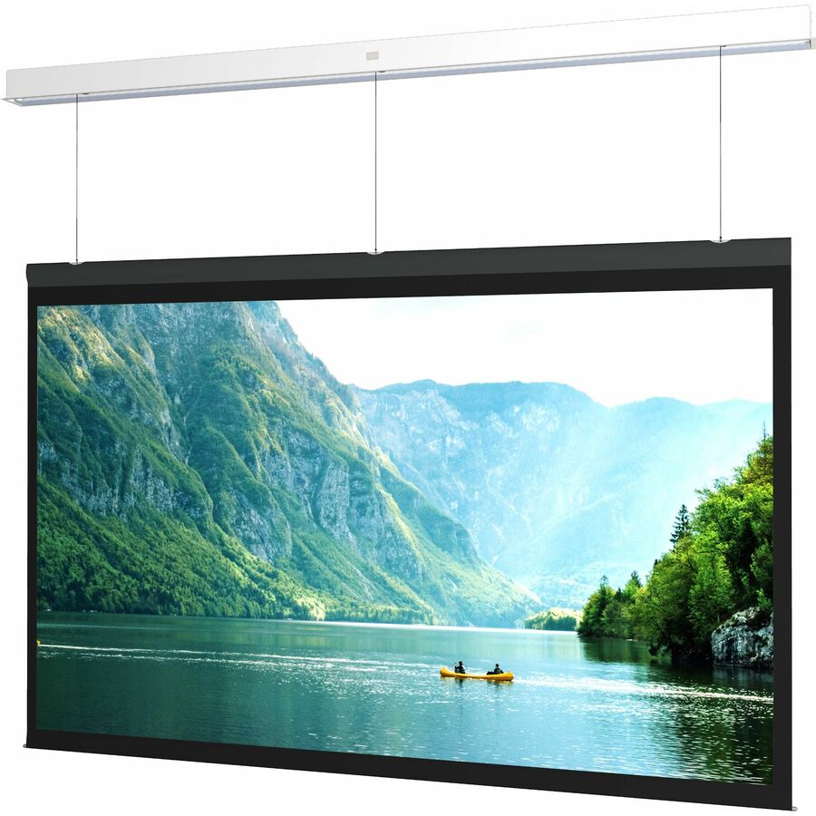 Da-Lite Advantage Projection Screen - Projector Screen w/ Plenum-Rated Case and Trim - SightLine Cable Drop - 130in