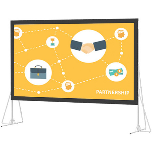 Da-Lite Heavy Duty Fast-Fold Deluxe 275" Projection Screen