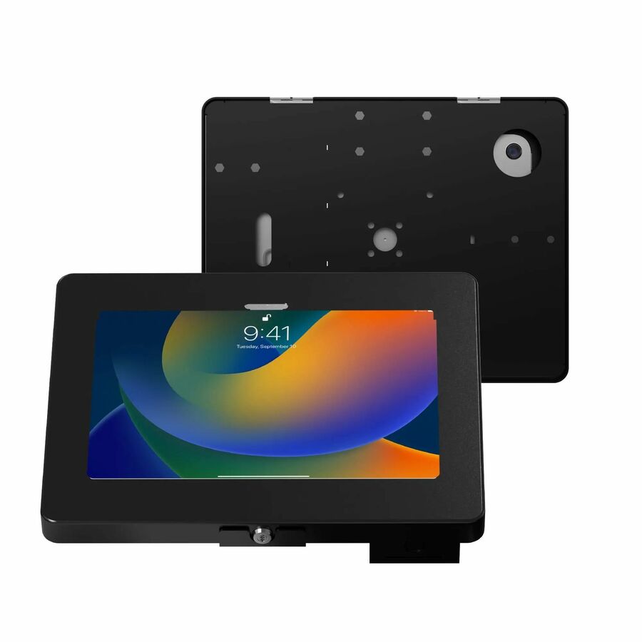 CTA Digital Mounting Enclosure for Tablet - Black - Horizontal