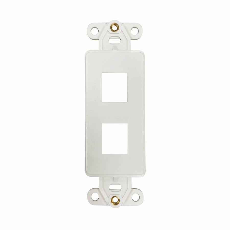 Eaton Tripp Lite Series Safe-IT 2-Port Antibacterial Wall-Mount Insert, Decora Style, Vertical, Ivory, TAA