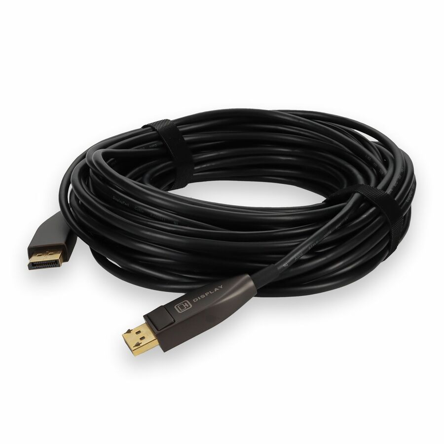 AddOn 50ft DisplayPort 1.4 Male to DisplayPort 1.4 Male Black Cable For Resolution Up to 7680x4320 (8K UHD)