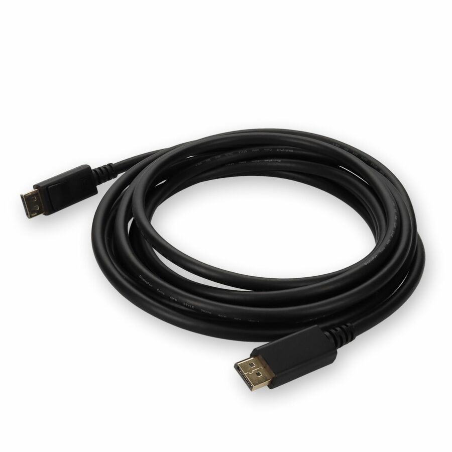 AddOn 10m DisplayPort 1.4 Male to DisplayPort 1.4 Male Black Cable For Resolution Up to 7680x4320 (8K UHD)