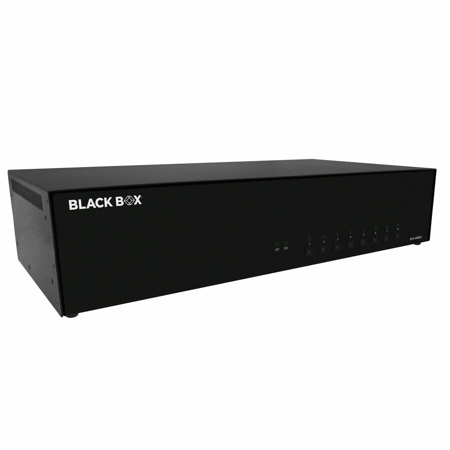 Black Box KVM Switch, NIAP 4.0 Certified - 8-Port, Dual-Monitor, DVI-I, CAC