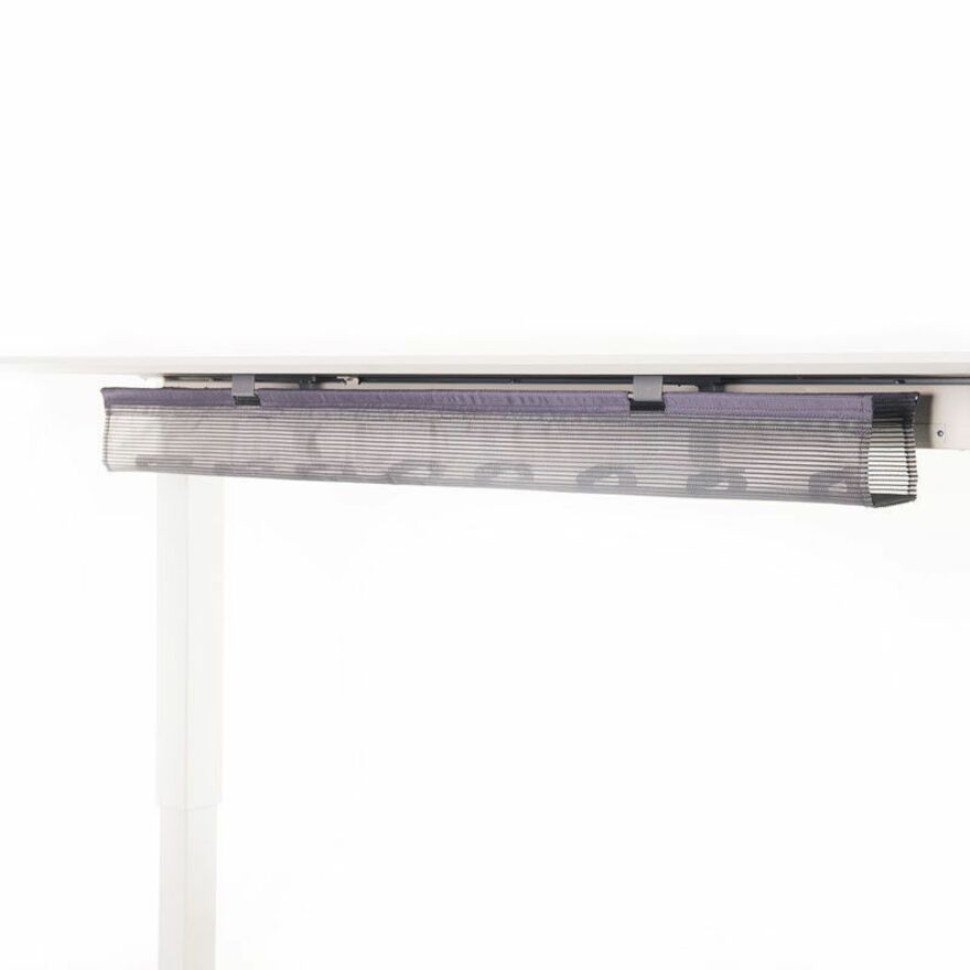 Humanscale NeatTech - Large, Pinstripe White Basket / Gray trim