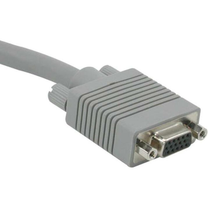 C2G 15ft Premium Shielded HD15 SXGA M/F Monitor Extension Cable
