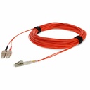 AddOn 15m SC to LC Orange OM1 Duplex OFNR (Riser-Rated) TAA MMF Fiber Patch Cable