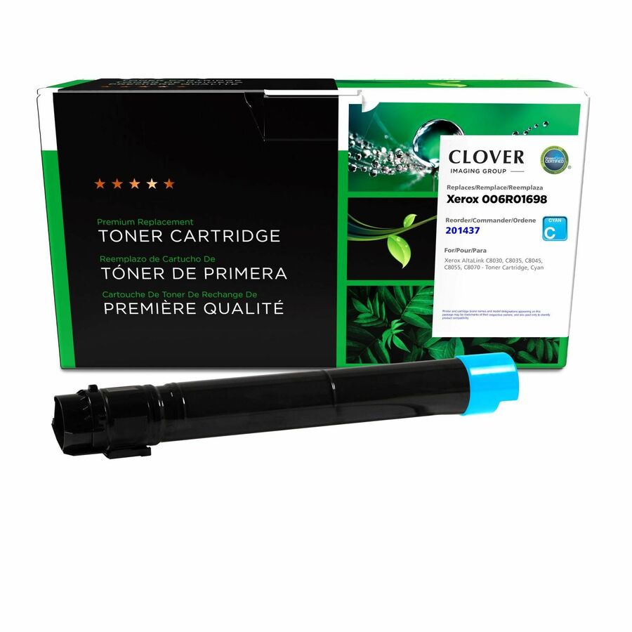 Clover Imaging Remanufactured Cyan Toner Cartridge for Xerox 006R01698