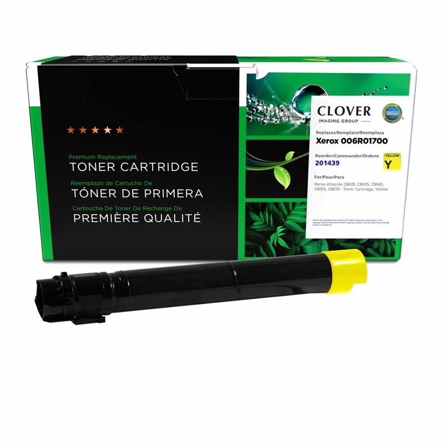 Clover Imaging Remanufactured Yellow Toner Cartridge for Xerox 006R01700