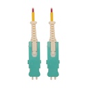 Eaton Tripp Lite Series 400G Multimode 50/125 OM4 Fiber Optic Cable (Duplex SN-PC M/M), LSZH, Magenta, 5 m (16.4 ft.)