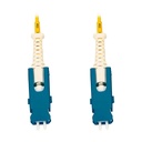 Eaton Tripp Lite Series 400G Singlemode 9/125 OS2 Fiber Optic Cable (Duplex SN-UPC M/M), LSZH, Yellow, 3 m (9.8 ft.)