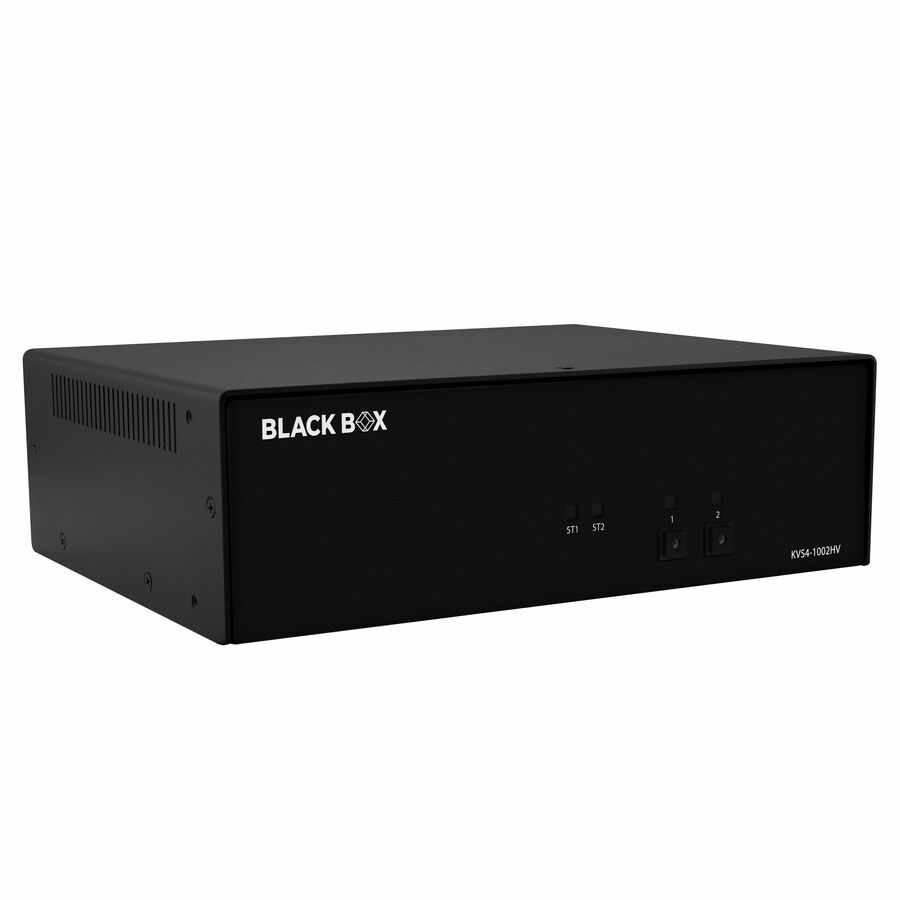 Black Box Secure KVM Switch, NIAP 4.0 Certified - 2-Port, Single-Monitor, FlexPort HDMI/DisplayPort