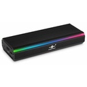 Vantec Nexstar SX NST-211C3-RGB Drive Enclosure Serial ATA, PCI Express NVMe, M.2 - USB 3.1 (Gen 2) Type C Host Interface - UASP Support