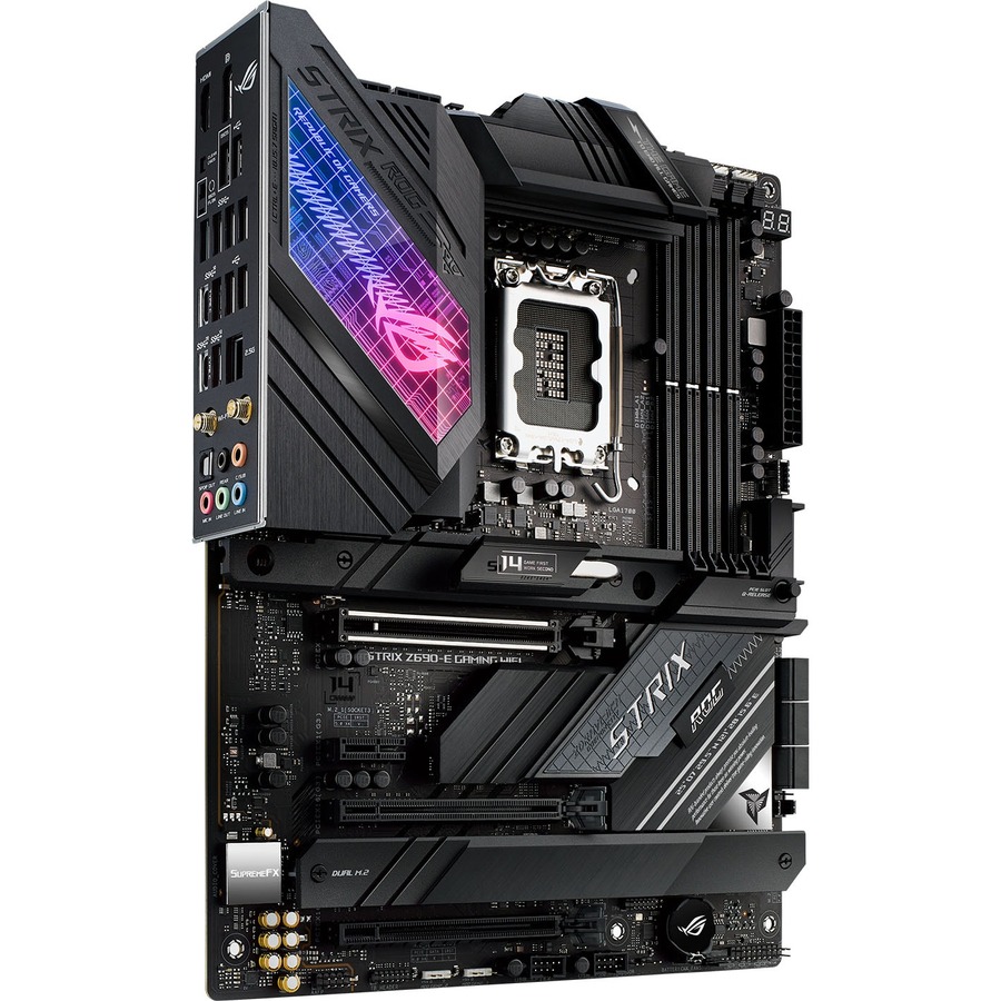 Asus ROG Strix Z690-E GAMING WIFI Desktop Motherboard - Intel Z690 Chipset - Socket LGA-1700 - Intel Optane Memory Ready - ATX