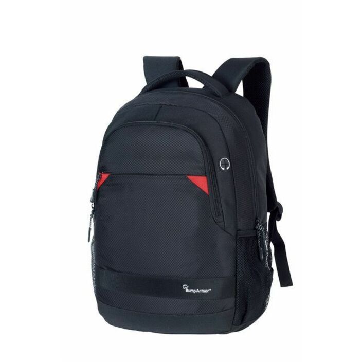 Bump Armor Carrying Case Rugged (Backpack) for 15" Notebook - Black, Red