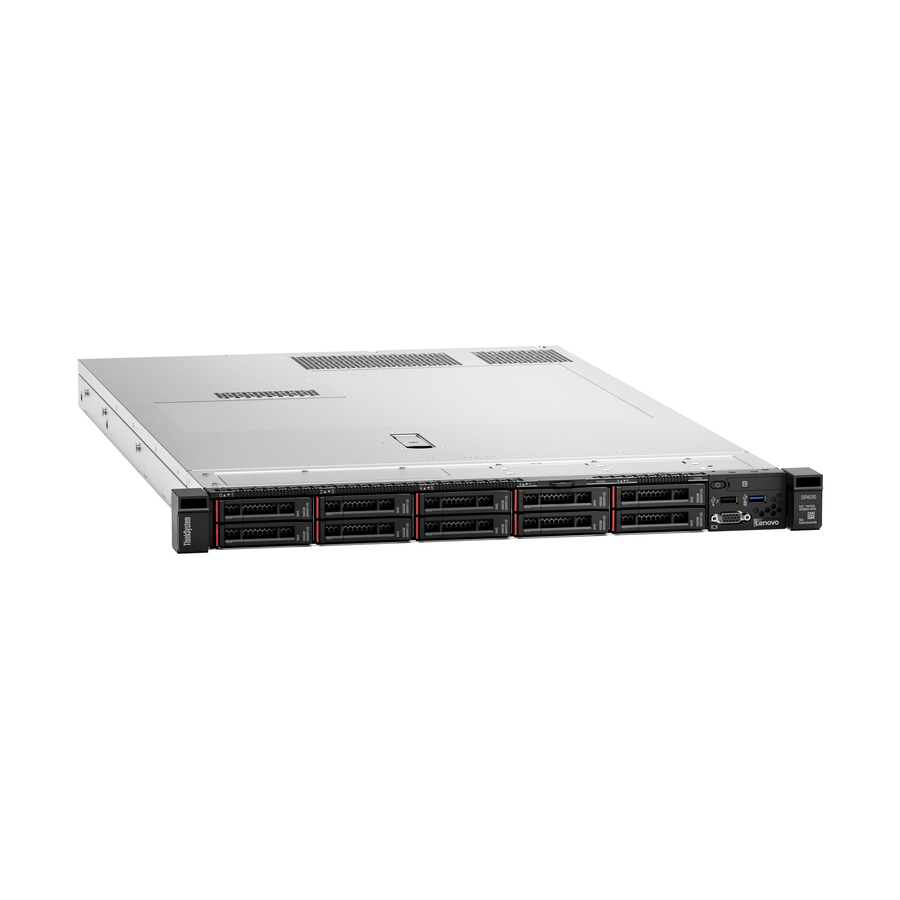 Lenovo ThinkSystem SR630 7X02A0HDNA 1U Rack Server - 1 Xeon Silver 4208 2.10 GHz - 32 GB RAM - Serial ATA, 12Gb/s SAS Controller