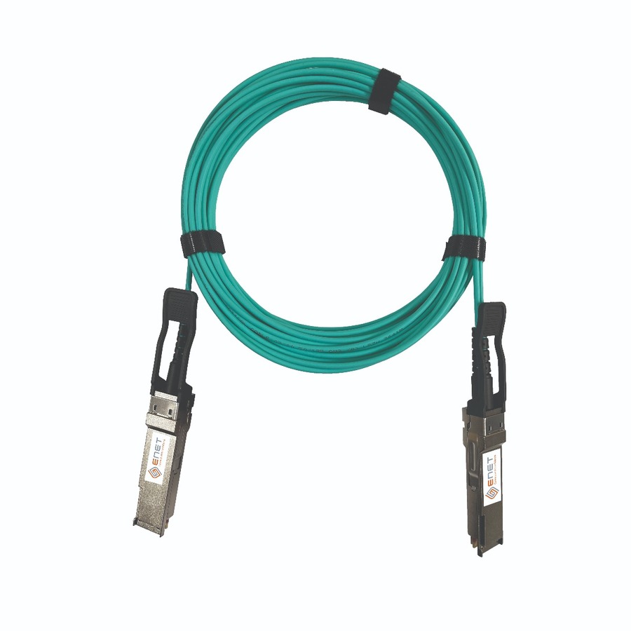 ENET Mellanox Compatible MFS1S00-H025E TAA Compliant Functionally Identical 200GBASE-AOC QSFP56 to QSFP56 InfiniBand HDR Active Optical Cable 850nm LSZH 25m