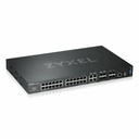 ZYXEL XGS4600-32 24-port Gigabit L3 Managed Aggregation Switch with 4 SFP+ 10G Uplinks and 4 10G Combo (SFP+/RJ-45) Ports (DC Power Version)