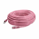 AddOn 60ft Pink CAT 6 Shielded PVC Ethernet Cable Snagless Easy Clear Boot RJ-45 M/M