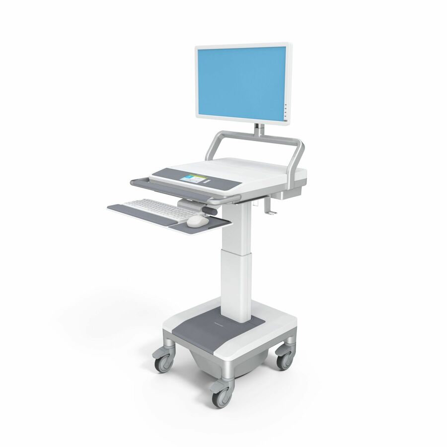 Capsa Healthcare - T7 Powered Cart (T74NNLP2P600) - Powered Mobile Computing Cart - 120V Power System - Electronic Lift - 655Wh Battery