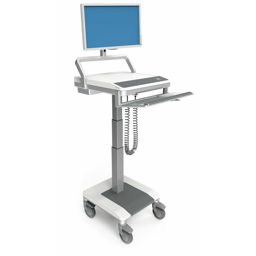 Capsa Healthcare - T7 Non-Powered Cart (T75-N-1L00010) - Non-Powered Mobile Computing Cart - No Power System - Manual Lift - No Battery