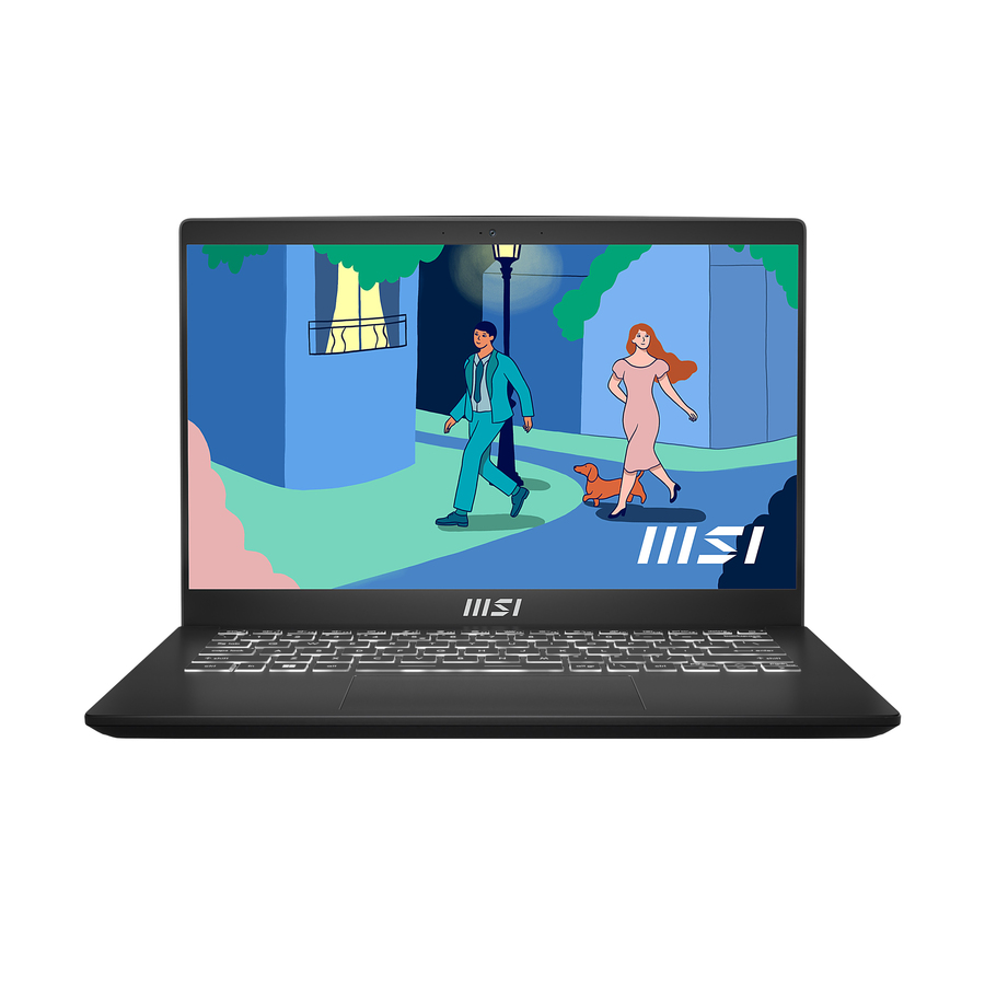 MSI Modern 14 Modern 14 C12M-032 14" Notebook - Full HD - 60 Hz - Intel Core i5 12th Gen i5-1235U - 8 GB - 512 GB SSD - Classic Black
