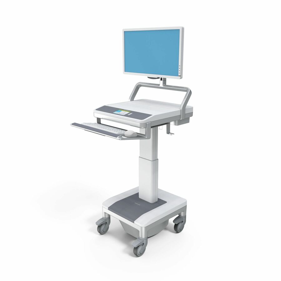 Capsa Healthcare - T7 Powered Cart (T79NNLP3P000) - Powered Mobile Computing Cart - 120V Power System - Electronic Lift - 655Wh Battery